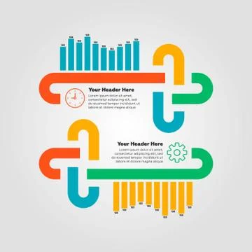 Infographics elements. Bar chart Stock Illustration