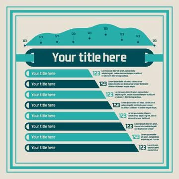 Infographics elements - bar charts, line chart Stock Illustration