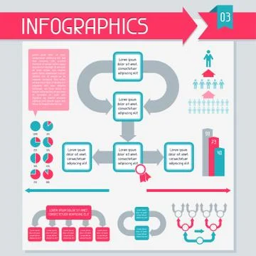 Infographics elements collection. Set 3 Stock Illustration