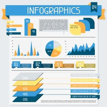 Infographics elements collection. Set 4. Stock Illustration