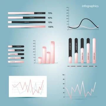 Infographics elements Illustrazione stock