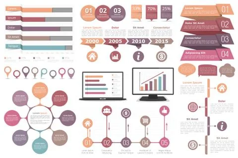 Infographics Elements Illustrazione stock