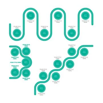 Infographics elements. Road Map Stock Illustration