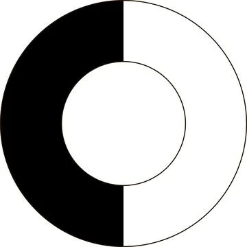 Infographics elements sector circle bagel sector chart analyze business template Stock Illustration