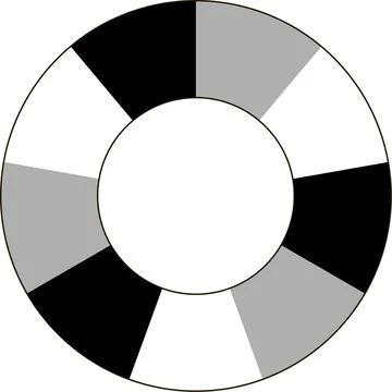 Infographics elements sector circle bagel, sector, chart analyze business Illustrazione stock