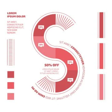 Infographics elements in vector Illustrazione stock