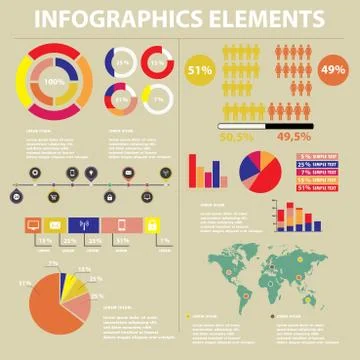 Infographics Elements. Vector Illustration イラスト素材