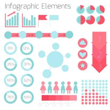 Infographics elements vector illustration Stock Illustration