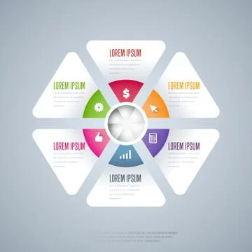 Infographics elements vector template Illustrazione stock