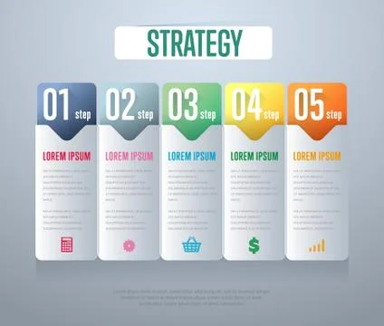 Infographics elements vector template Stock Illustration