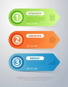 Infographics elements vector template Stock Illustration