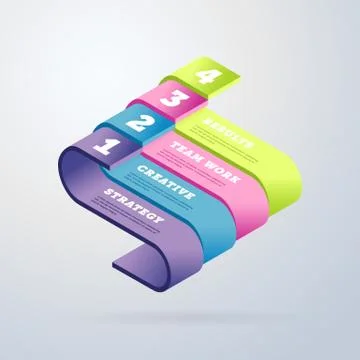 Infographics elements vector template Stock Illustration