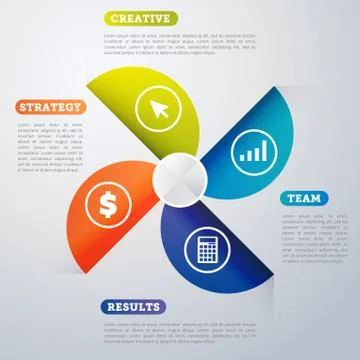 Infographics elements vector template Stock Illustration