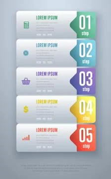 Infographics elements vector template Stock Illustration