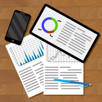 Infographics exchange statistics Stock Illustration