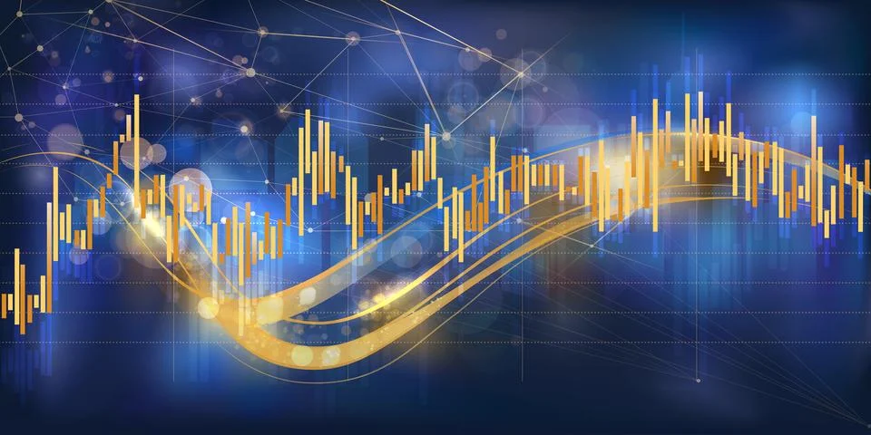 Infographics with golden elements on the topic of digital technologies. Stock Illustration