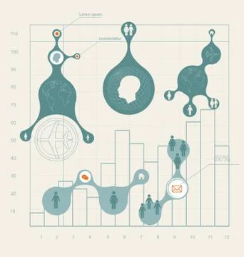 Infographics Illustrazione stock