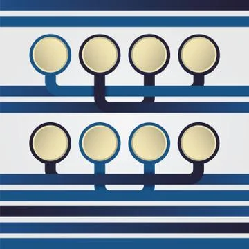 Infographics lines design Stock Illustration
