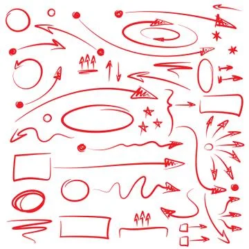 Infographics Marker Arrows Stock Illustration