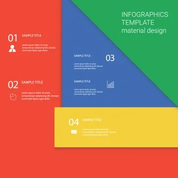 Infographics menu template with business elements and icons for presentation Illustrazione stock