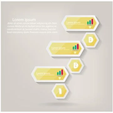 Infographics options banner Stock Illustration