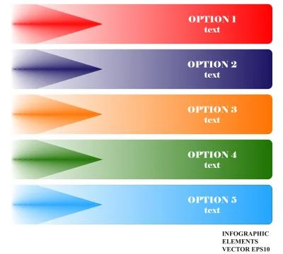Infographics Options Banner. Vector EPS 10. Ilustración de archivo