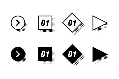 Infographics options design elements. Vector illustration. Round banner numbe 库存插图