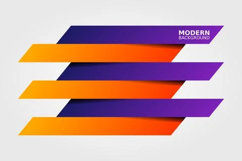 Infographics paper rectangle banners with shadows on white background. Stock Illustration