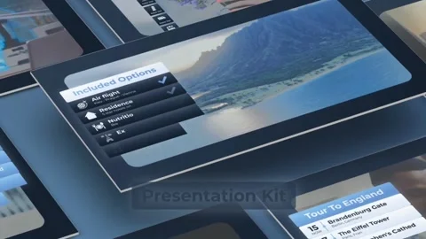 Infographics Roadmap HUD Checkbox List Price Table Dark Stock After Effects