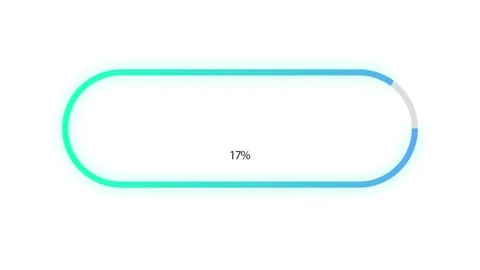 Infographics series. Incremental animated text until 100%. Animated background Vidéo 331605062