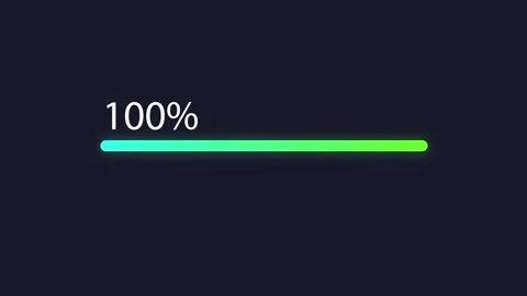 Infographics series. Incremental animated text until 100%. Animated background Video stock 331605066