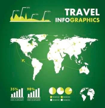 Infographics set with different elements . vector illustration 库存插图