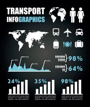 Infographics set with different elements . vector illustration Stock Illustration