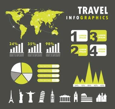 Infographics set with different elements . vector illustration 스톡 일러스트