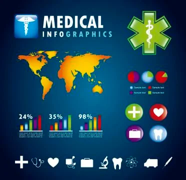 Infographics set with different elements . vector illustration Stock Illustration