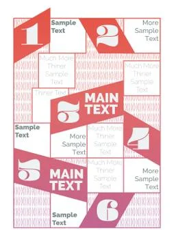 Infographics sheet template Stock Illustration