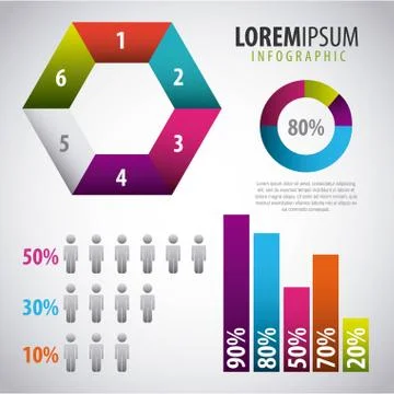 Infographics statistics diagram イラスト素材