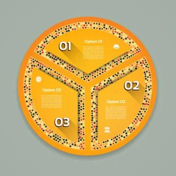 Infographics step by step. Universal abstract element of chart, graph, diagra Stock Illustration