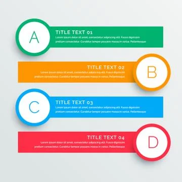 Infographics steps banners template Stock Illustration