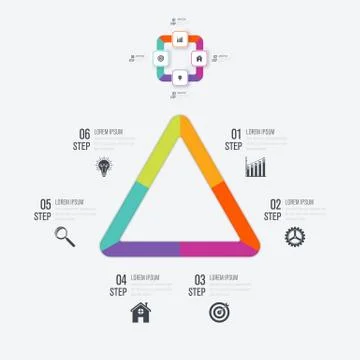 Infographics template 3 options Stock Illustration
