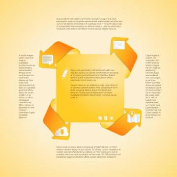 Infographics template. Four options vector. Stock Illustration