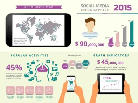 Infographics template Stock Illustration