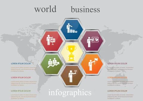 Infographics template. Stock Illustration
