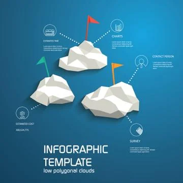 Infographics template layout menu options. Line icons for business presentation Stock Illustration