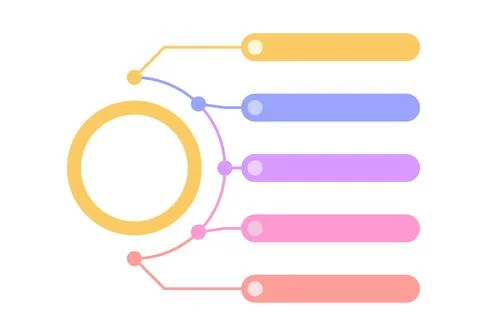 Infographics template for presentation. Vector illustration. 스톡 일러스트