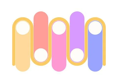 Infographics template for presentation. Vector illustration. Illustrazione stock