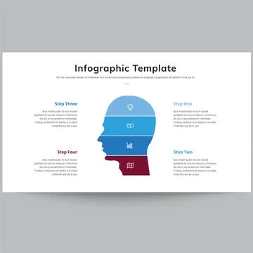 Infographics Template Slide Design Illustrazione stock