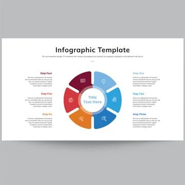 Infographics Template Slide Layout Designs Illustrazione stock