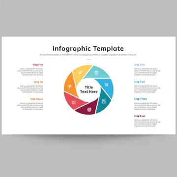 Infographics Template Slide Presentations Stock Illustration
