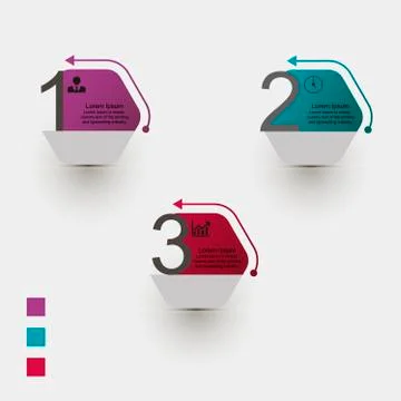 Infographics with text Stock Illustration